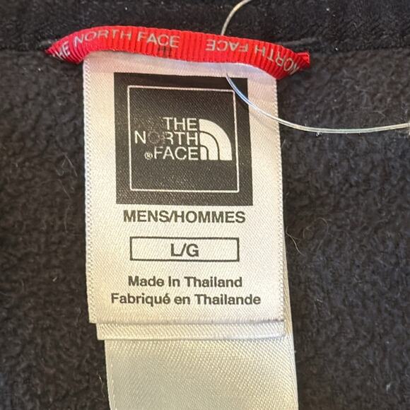 The North Face Men's Full Zip Hooded Fleece Jacket Black Size L - Picture 5 of 6